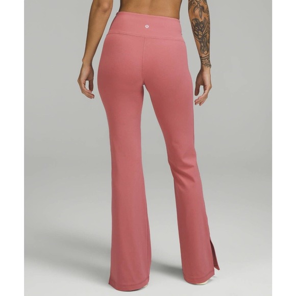 NWT Lululemon [8] Groove SHR Split-Hem Flare Nulu Pant Briar Rose LW5EVCS [$118] - Picture 16 of 16
